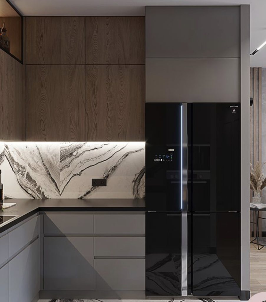 Features of a conventional and built-in refrigerator IQ Kitchens works