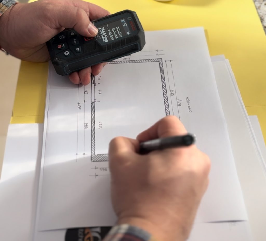 We take measurements for your new kitchen for free IQ Kitchens works
