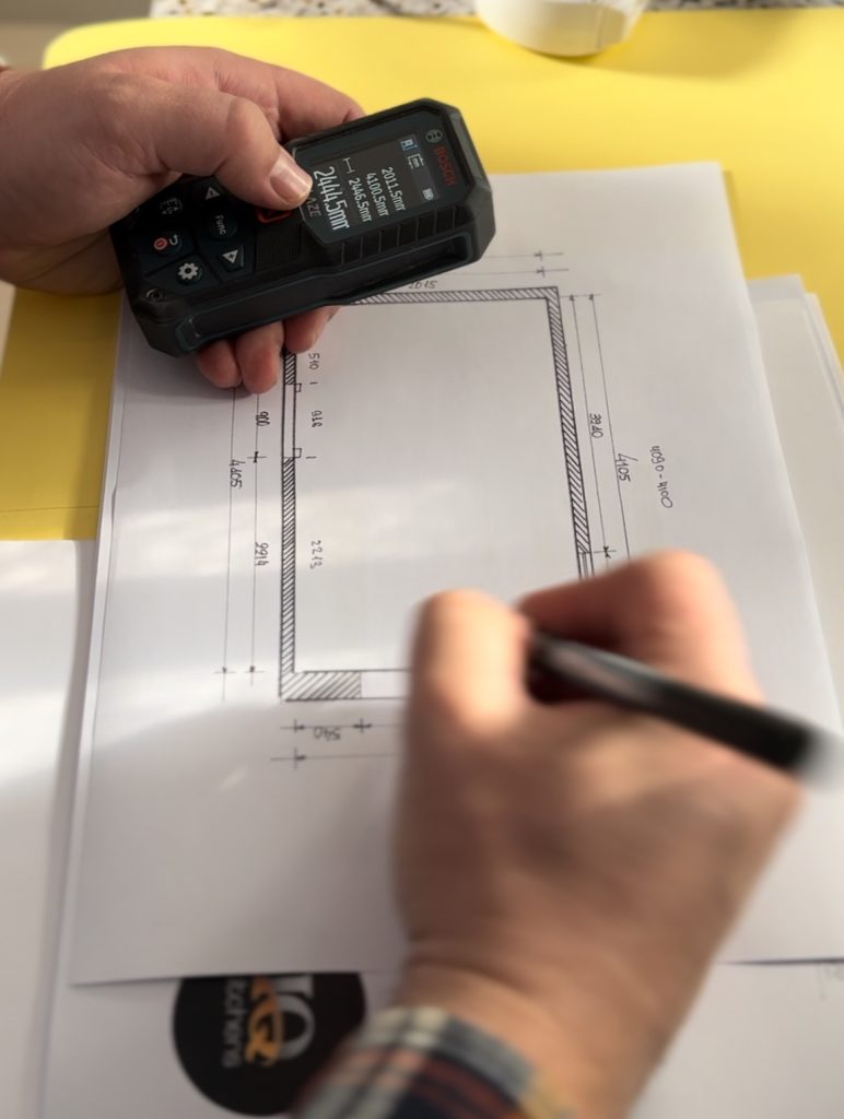 We take measurements for your new kitchen for free IQ Kitchens works
