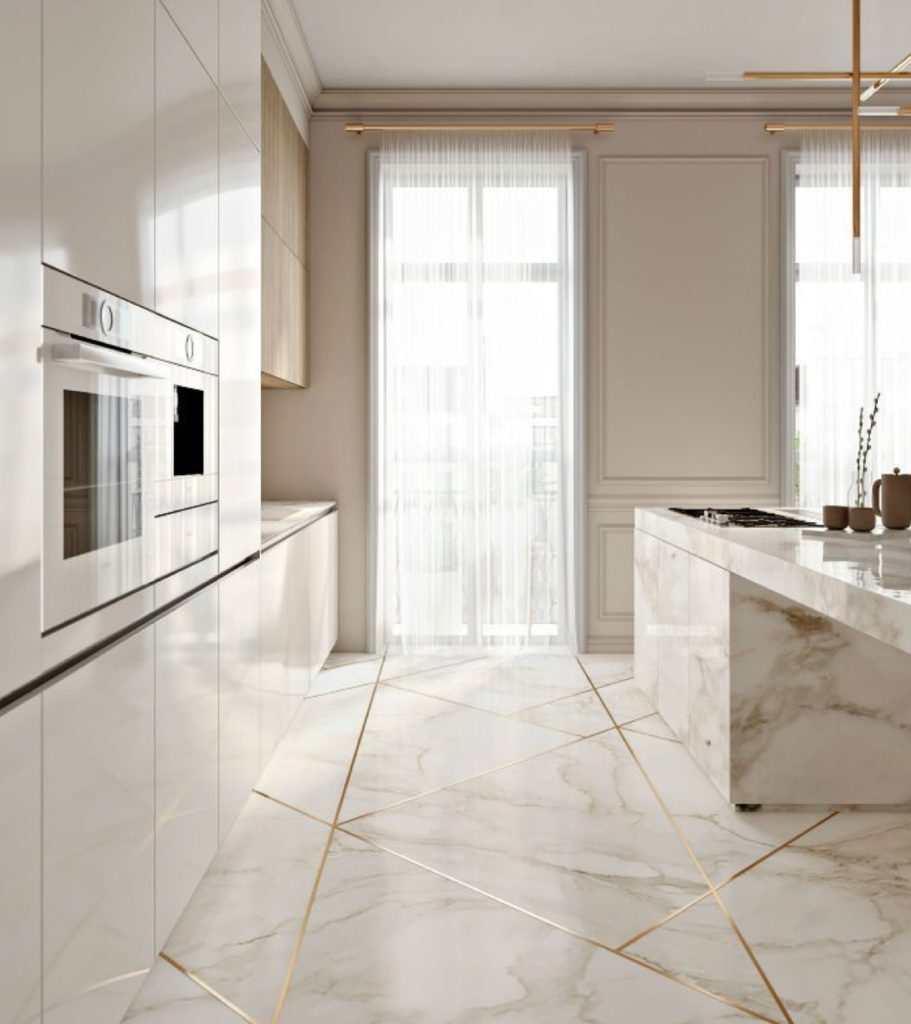 A white kitchen IQ Kitchens works