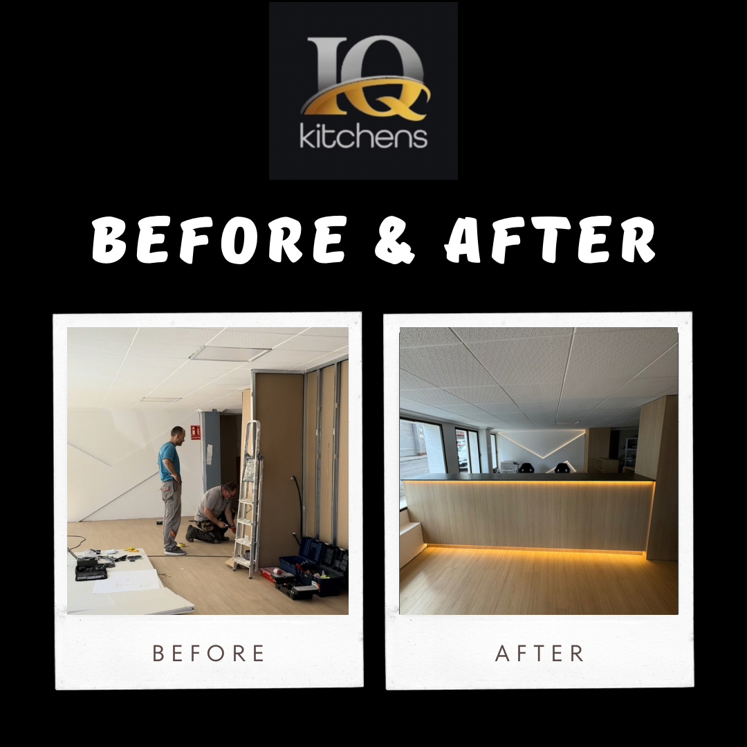 BEFORE/AFTER IQ Kitchens works