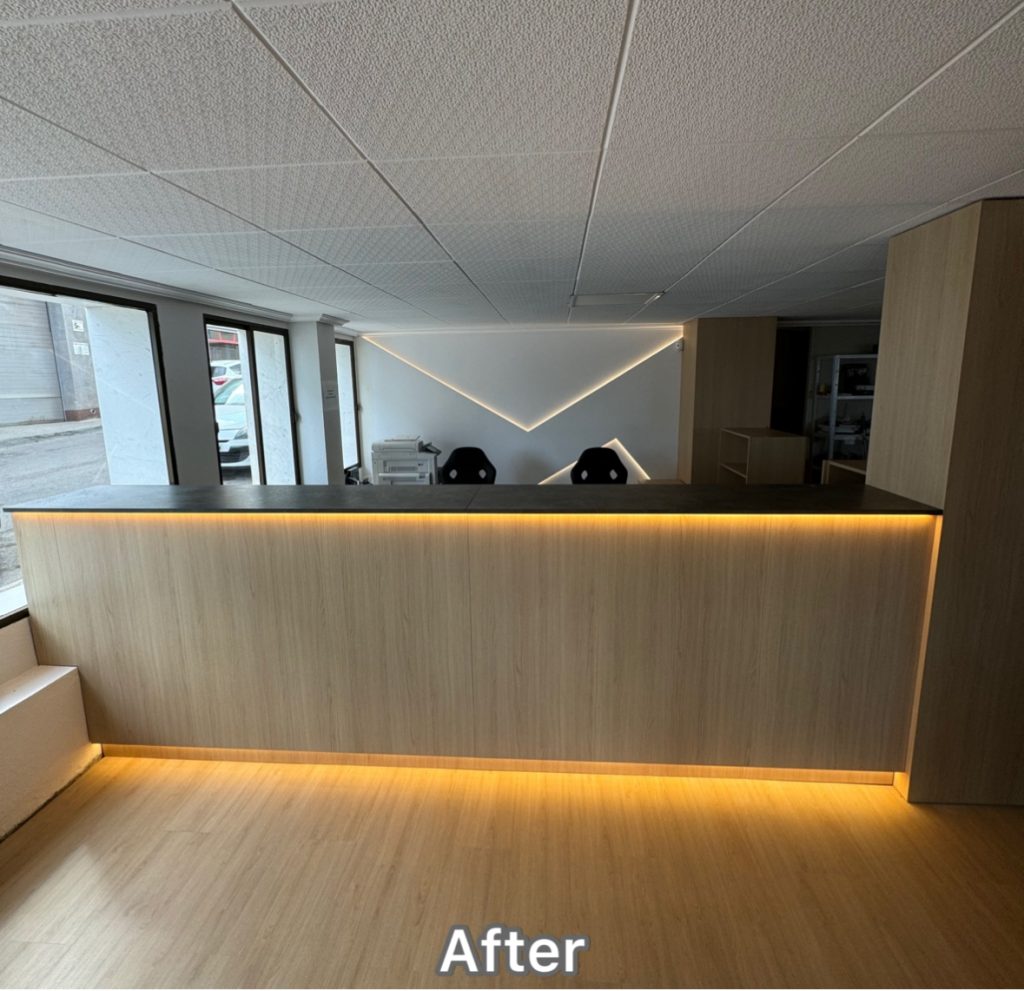 BEFORE/AFTER IQ Kitchens works