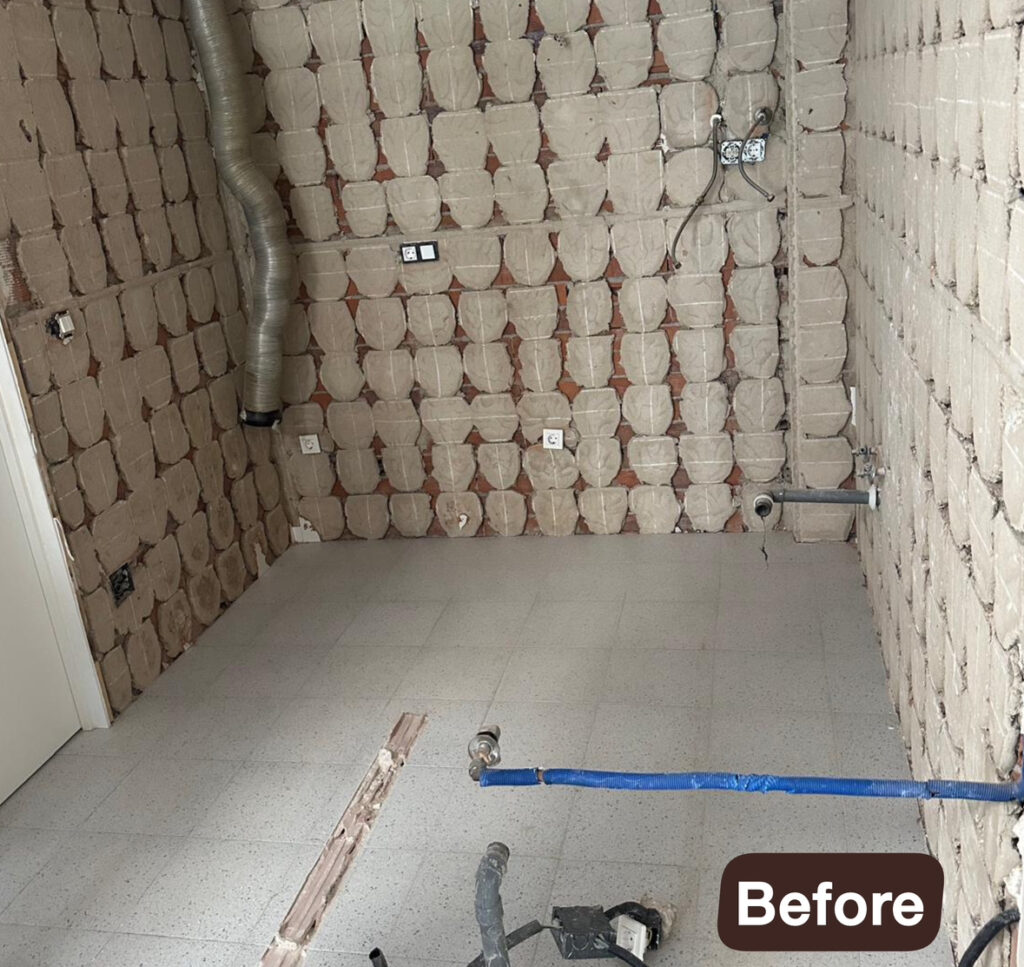 BEFORE/AFTER IQ Kitchens works