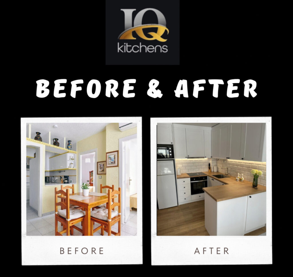 BEFORE/AFTER IQ Kitchens works