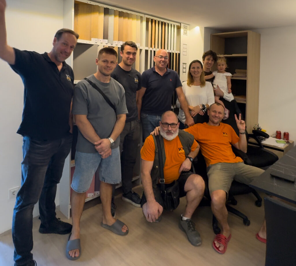 Happy Birthday to our designer Donald: celebrating and planning more projects together! IQ Kitchens works