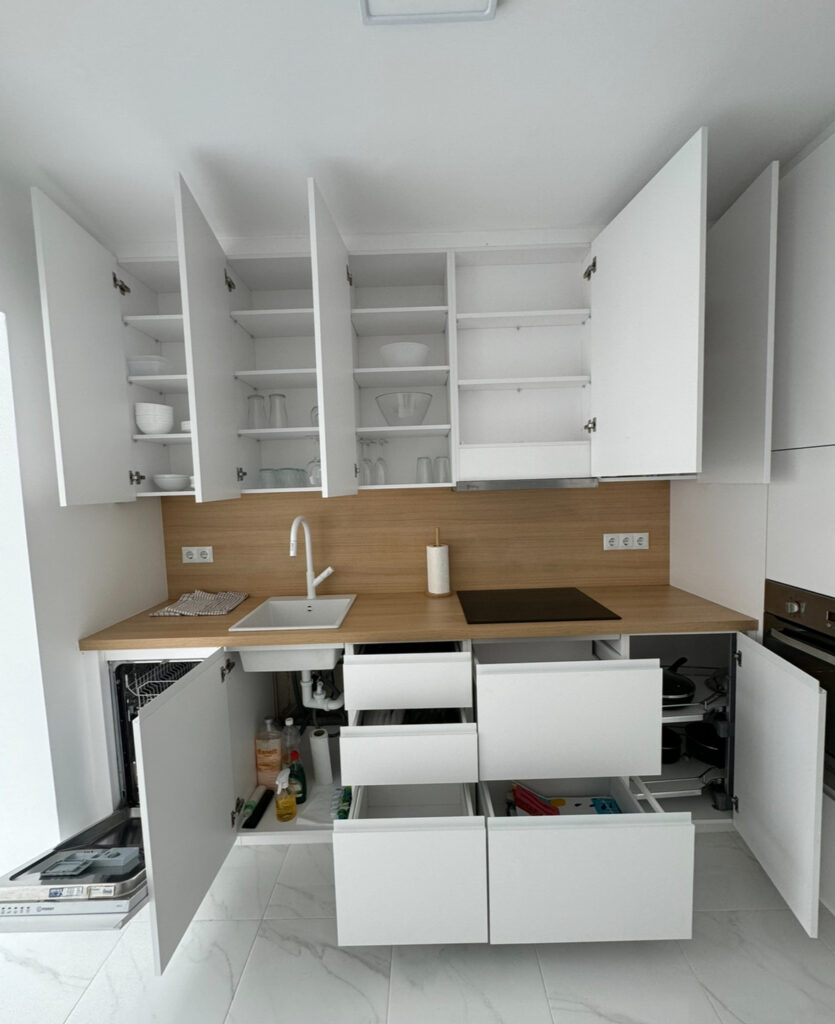 Crafting perfection: a stylish white kitchen for a second home IQ Kitchens works
