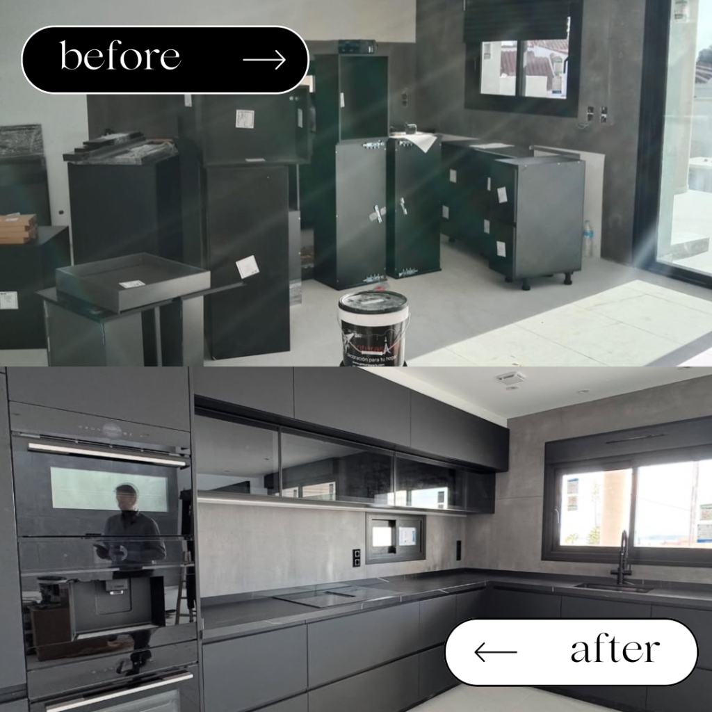 AFTER / BEFORE  Our projects IQ Kitchens works