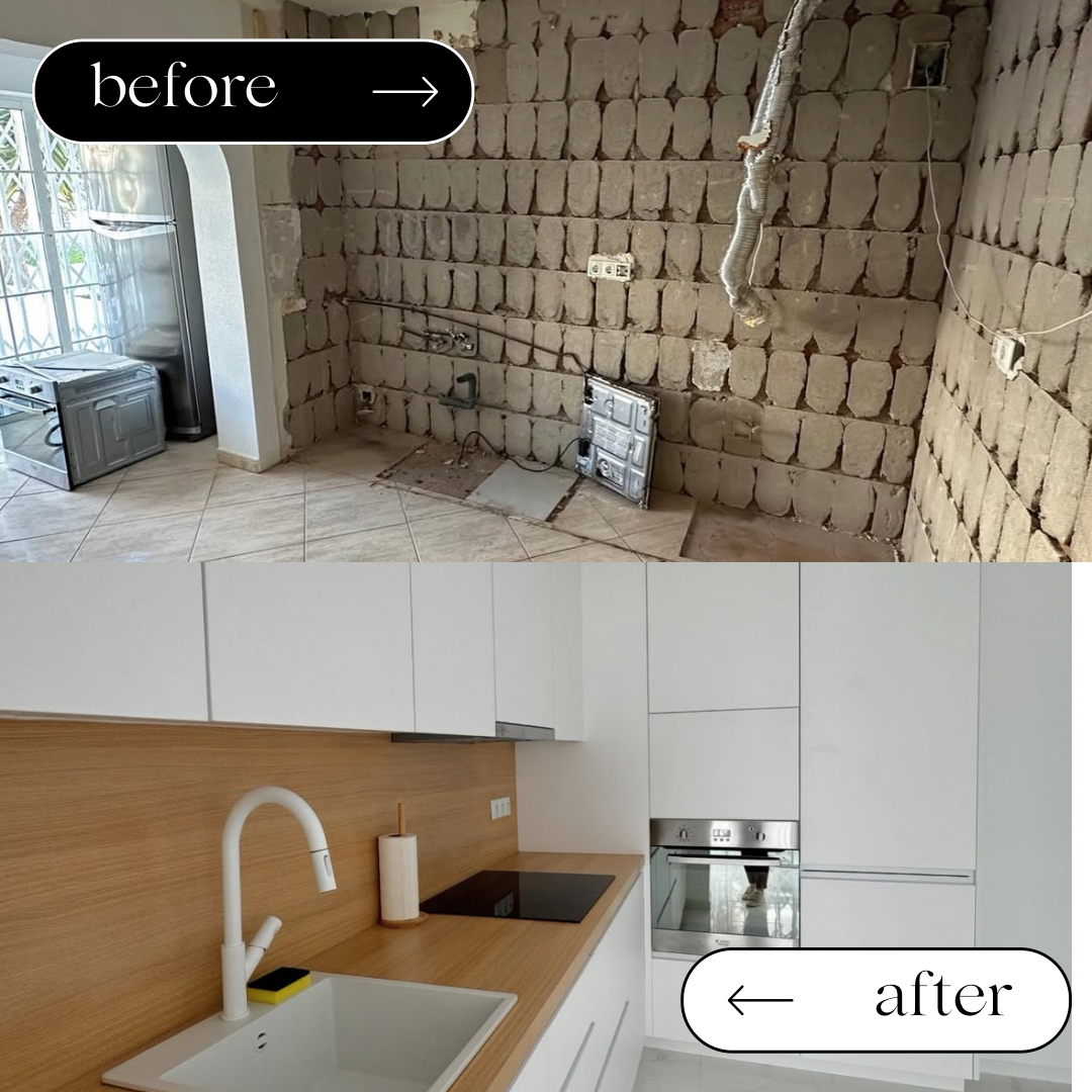 AFTER / BEFORE  Our projects IQ Kitchens works