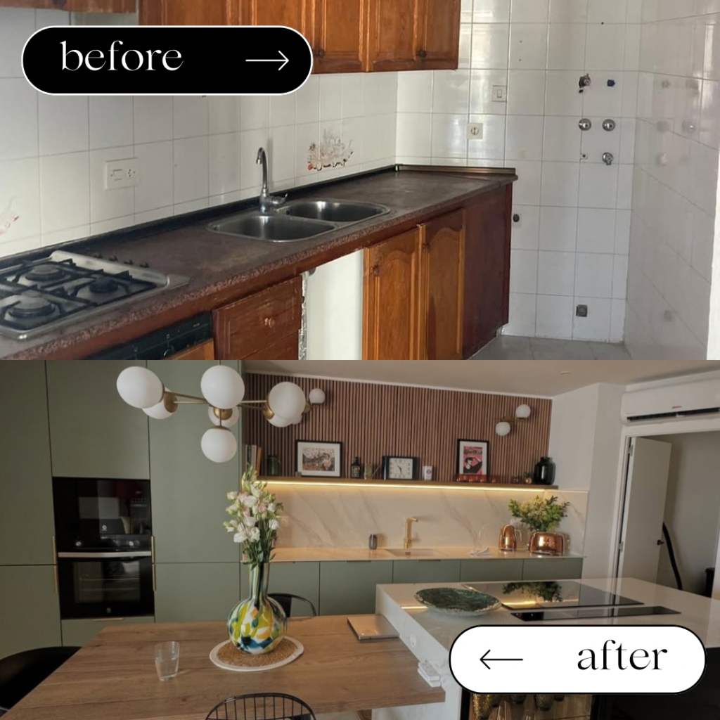 AFTER / BEFORE  Our projects IQ Kitchens works