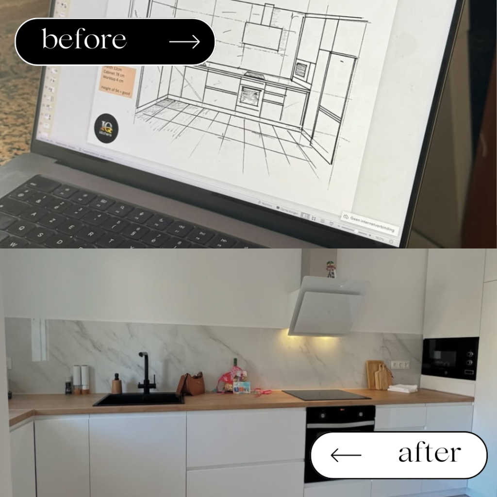 AFTER / BEFORE  Our projects IQ Kitchens works