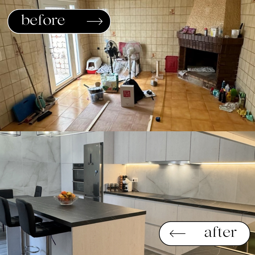 AFTER / BEFORE  Our projects IQ Kitchens works