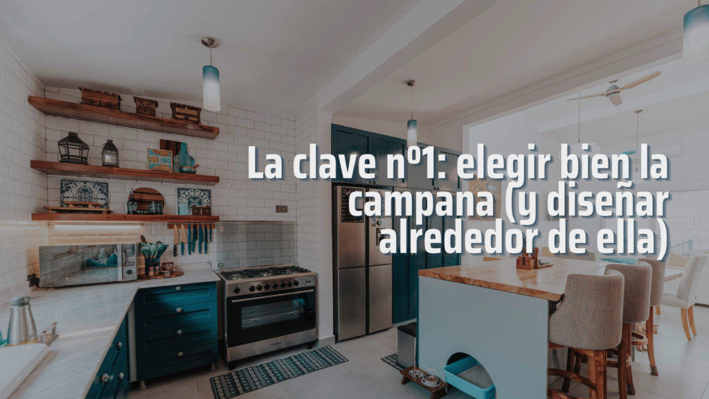 Cocina abierta al salón: ventajas, problemas (olores/ruido) y cómo solucionarlo con campana e iluminación IQ Kitchens works